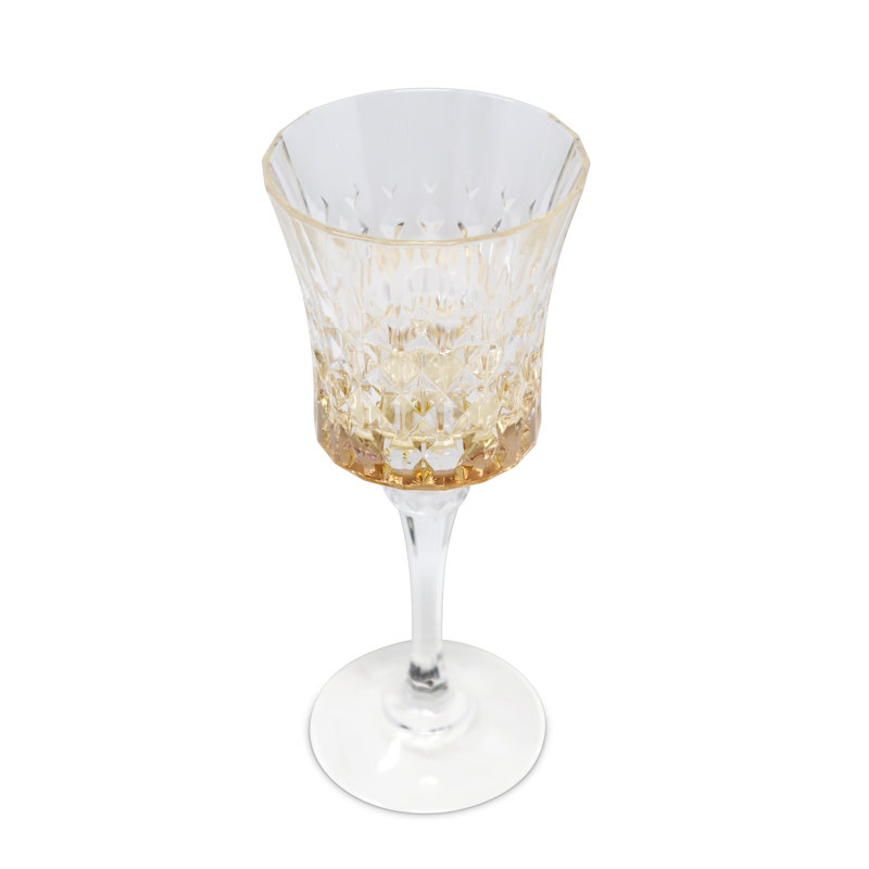 Ensemble de 6 verres à vin avec abat-jour ambre