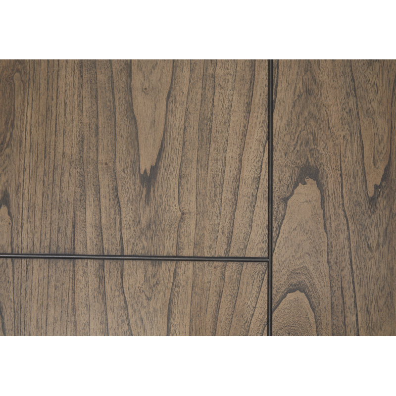 Brown Rectangular Extendable Wood Dining Table with Trestle Base