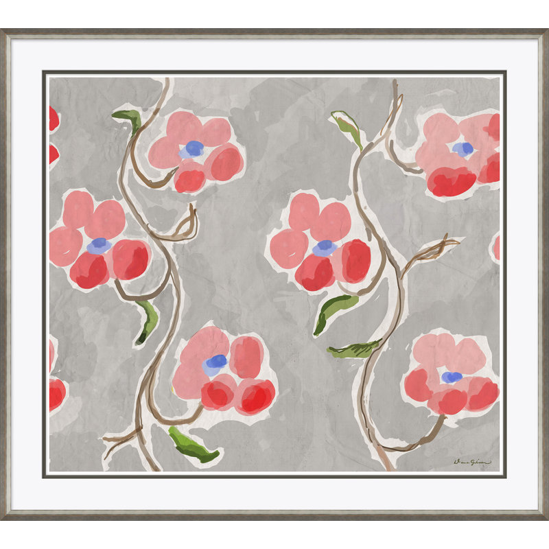 «Poppy» par Dana Gibson, peinture encadrée