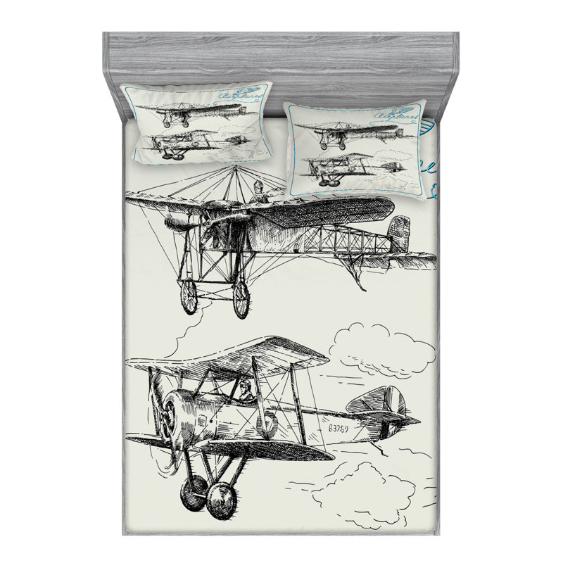 Microfiber Sheet Set, Full Sheet Set with Fitted Sheet