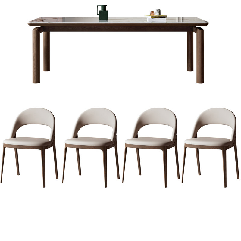 Combinaison de table et de chaise simplifiée, H 29,52 po x L 62,99 po x l 35,43 po
