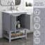 61mm Single Bathroom Vanity with Ceramic Basin-1253207402