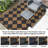 Outdoor Plastic Straw Rug – Waterproof Checkered Patio Rug with Non-Slip Backing, Modern Geometric Design for Backyard, Balcony, Camping, Picnic-1877076227