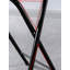 Tabouret de bar 29,5 po pliable en similicuir noir avec dossier et comptoir robuste