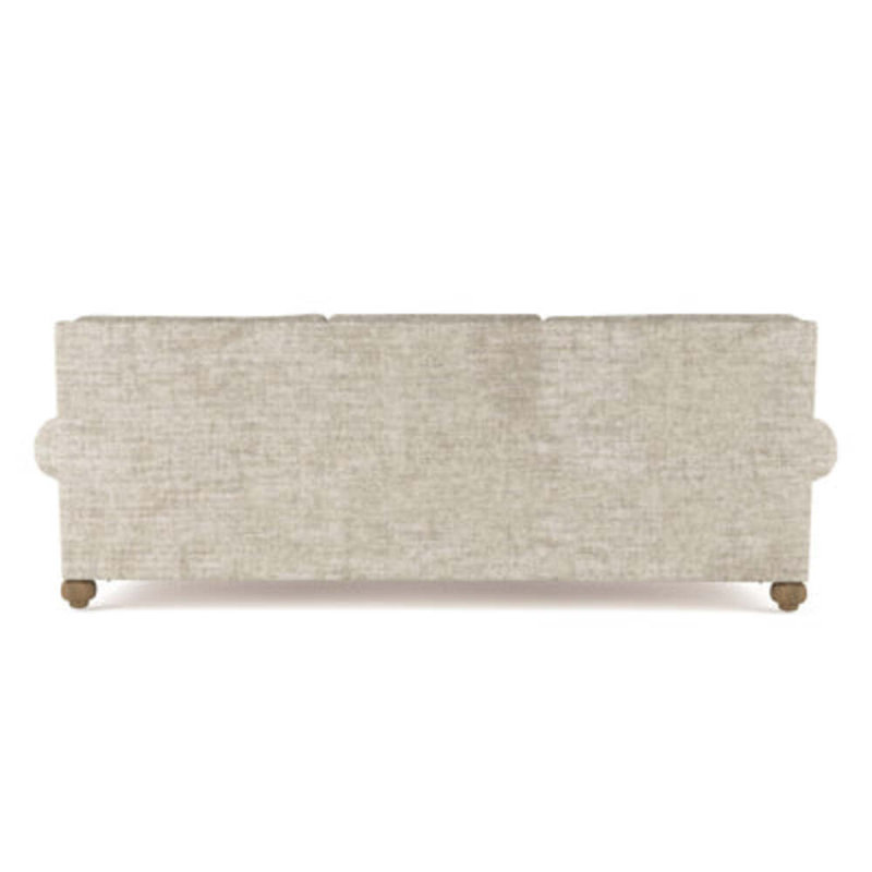 Canapé Leroy, H 36 po x l 108 po x P 43 po, Velours écrasé huître, Patiné