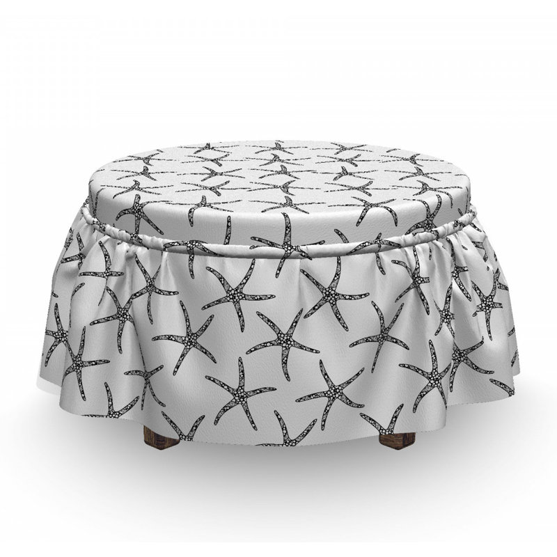 Housse pour repose-pieds à coussins carrés, Motif 6