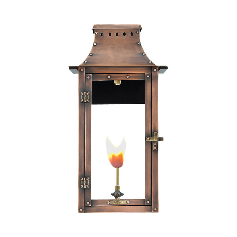 Beaux Bridge Outdoor Wall Lantern, 19" H x 10" W x 13" D