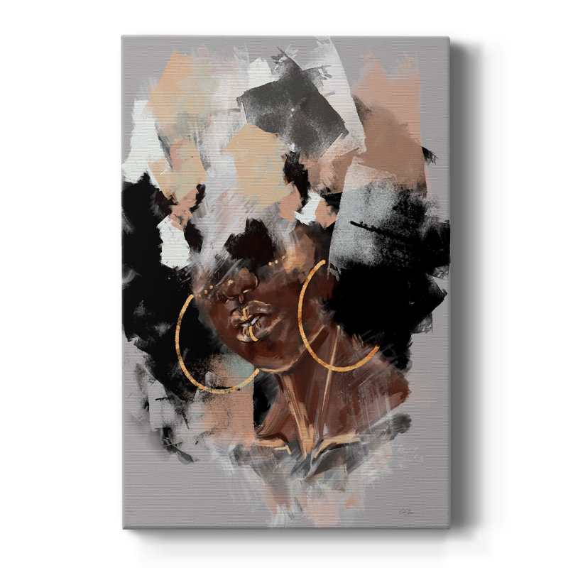 Afro Pop - galerie Cavas sur mesure, H 12 po x l 8 po