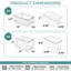 4 bacs de rangement en plastique transparents empilables Sorbus