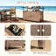 Chariot de rangement en rotin