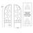 Montegut 48'' H x 14'' W Iron Arched Trellis Side Panel