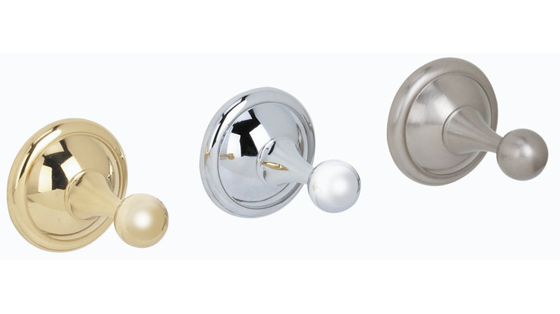 Yale Robe Hook, Polished Chrome