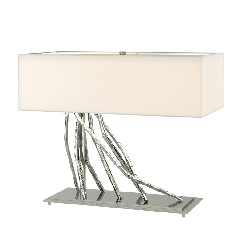 Brindille 16.5" Table Lamp, Sterling, Natural Anna