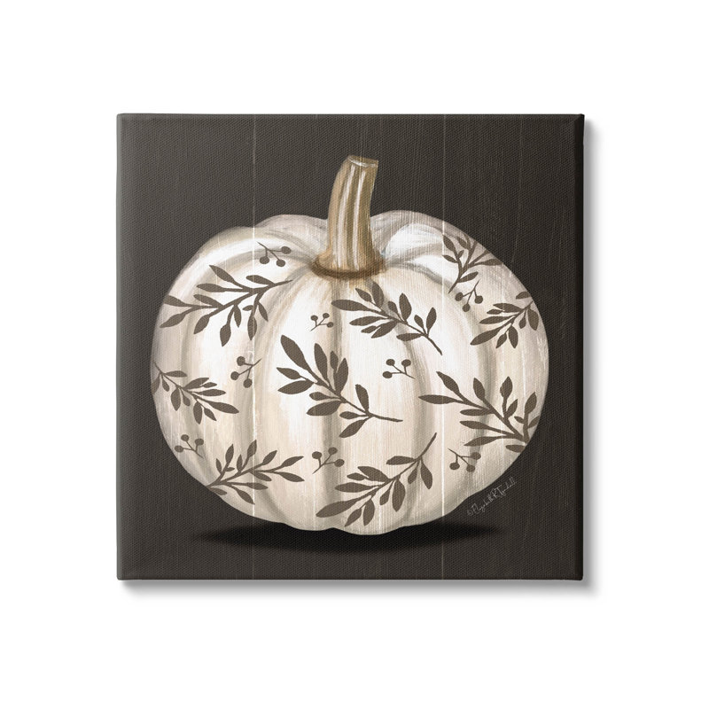 Art mural sur toile à motif de feuilles par Elizabeth Tyndall, H 24 po x l 24 po x P 1,5 po