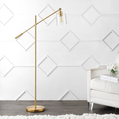 Keya 60'' Brass Gold Task Floor Lamp