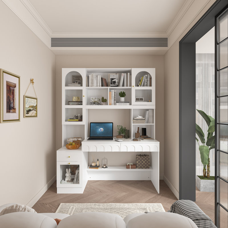 Carenza Computer Desk, White
