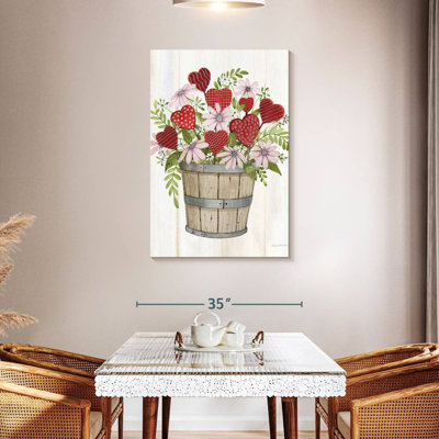 Lelend Rustic Valentine Bushel Basket