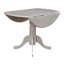 Table de salle à manger à abattant de 42 po sur piédestal en bois d'hévéa massif Philipston-1410437218-1432809336