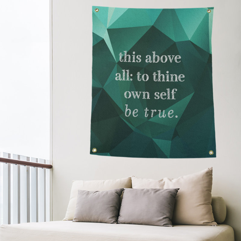 Polyester Tapestry, 36" H x 26" W, Emerald