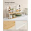 Freestanding Bamboo Spice Rack with Adjustable Racks