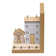 2 Piece Wooden Houses Bookends Set