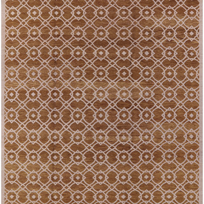 Tapis brun / rose clair Silvestro