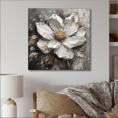 Ronn Melody of Daisy White and Black II sur toile