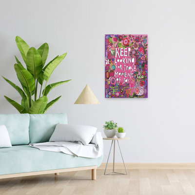 Momentsofjoy Colorful Contemporary Flower Wall Art