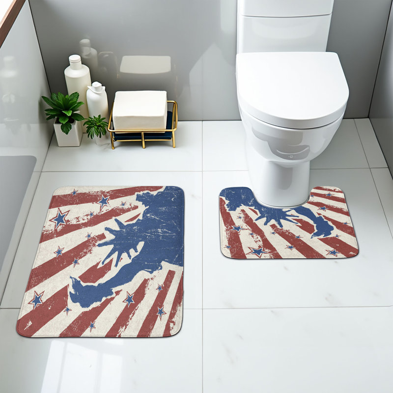  Ensemble de tapis de salle de bain 4 pièces 4ème of August