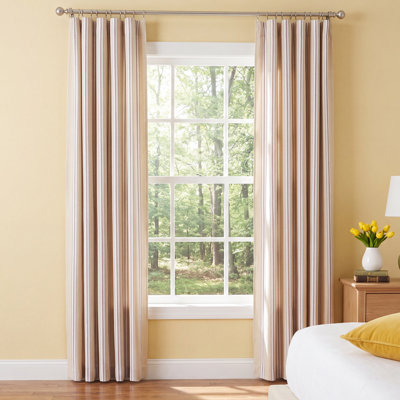 Beresford Striped Room Darkening Curtain Set
