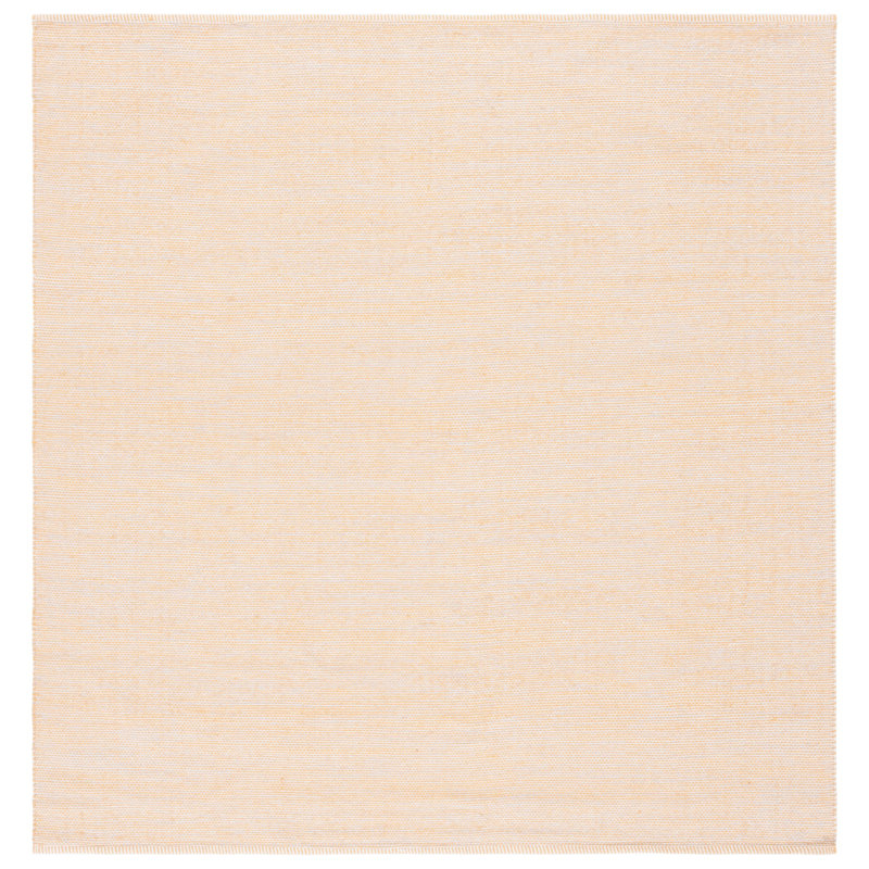 Montauk Flat Weave Cotton Solid Color Rug, Square 6'