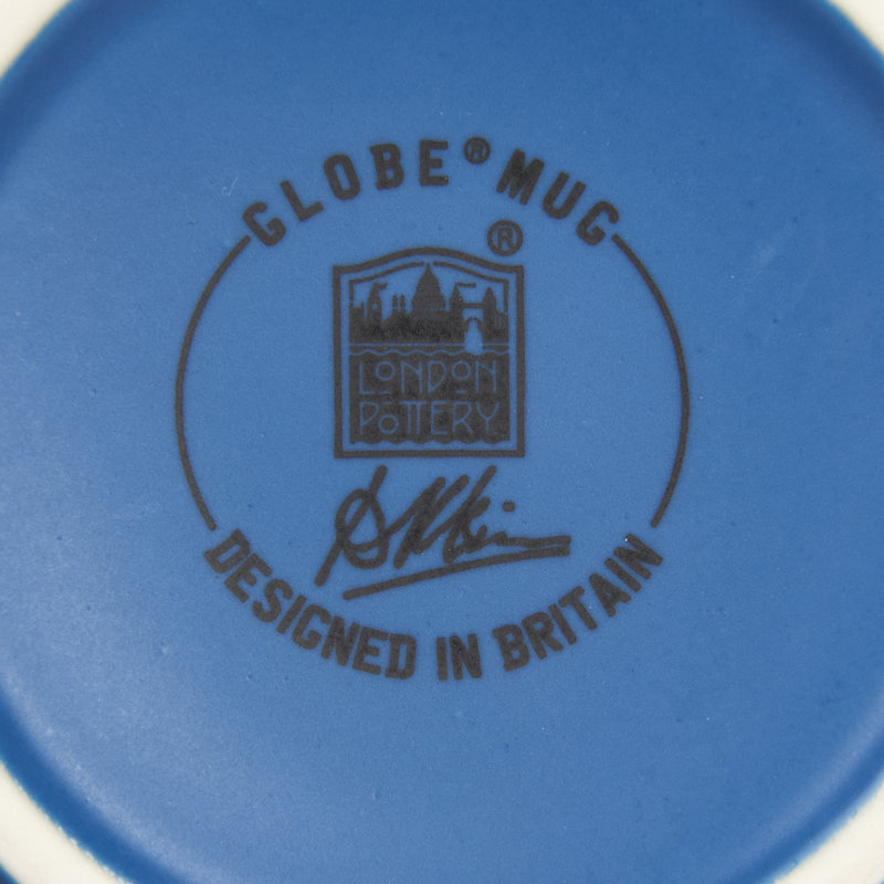 Globe Stoneware Mug, Cobalt Blue, 4