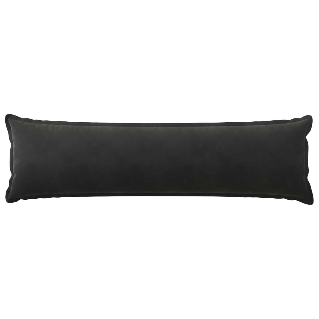 VIDAXL - Cushion Cover - Velvet - Black - 40 x 145 cm - Image 2