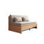 Coussin de canapé modulaire en lin gris-756658972