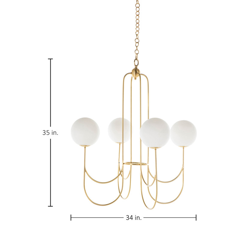 Granville 4 - Light Unique Chandelier
