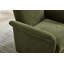 Fauteuil d'appoint pivotant avec base en bois
