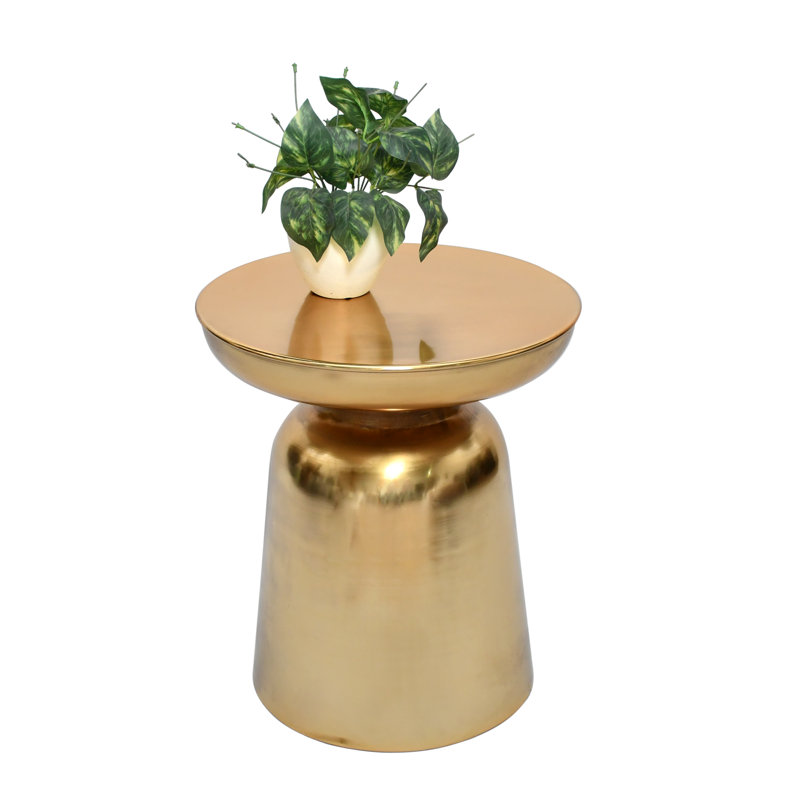 Debe Side Table, Brass