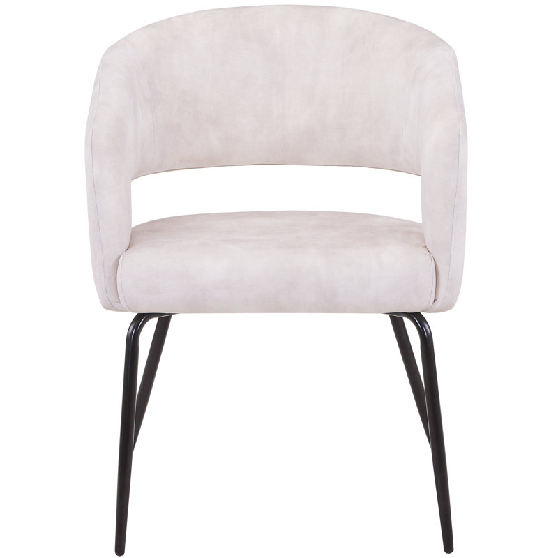 Chaise rembourrée Huda,  Beige