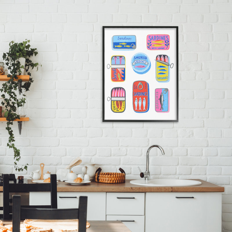 Giclée encadrée, par Bex Morley Design, H 20 po x l 16 po, Giclée encadrée noir minuit