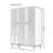 Simple Solid Wood Three-door Wardrobe