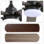 Low Profile 42 Inch Ceiling Fan 5 Blades Noiseless Reversible Dc Motor Remote Control With Led Light