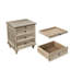 Tables de chevet Farmhouse avec 4 tiroirs, table de bout avec rangement en bois avec tablette coulissante cachée, grande table d'appoint avec 4 pieds en bois massif et poignée en métal, assemblage facile-5607480-5607485