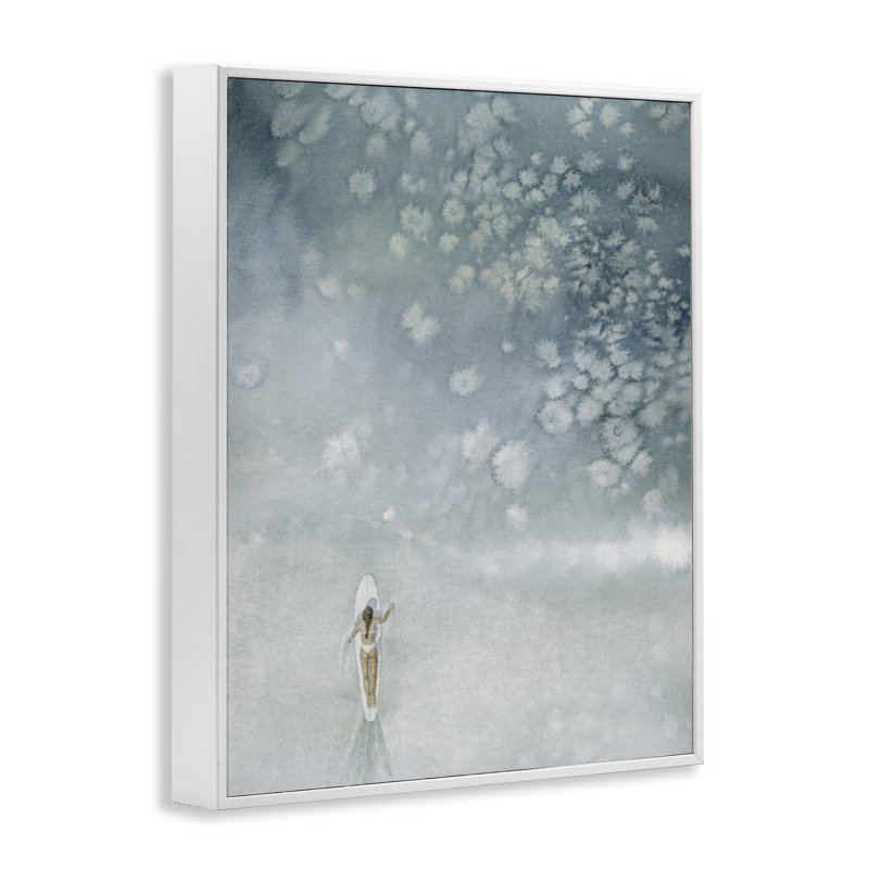 «Past The Break», art giclée par Grace Popp, H 14 po x l 11 po, Blanc