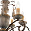 Lustre campagnard en bois 6 lumières