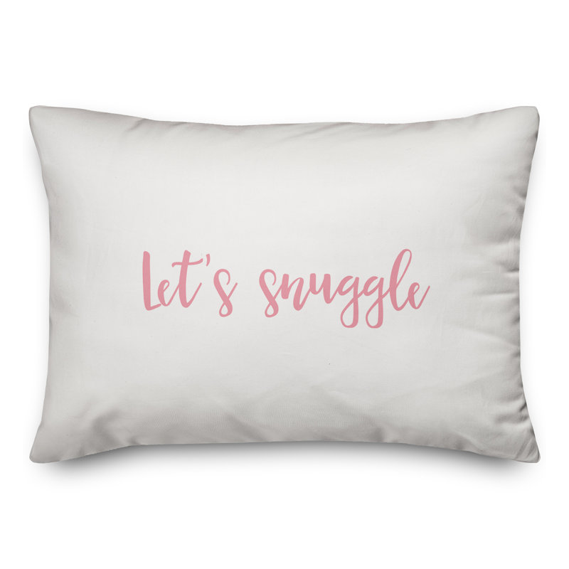 Throw Pillow, Pink/White