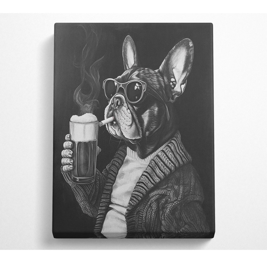 Pub Frenchie - No Frame Kunstdrucke auf Leinwand