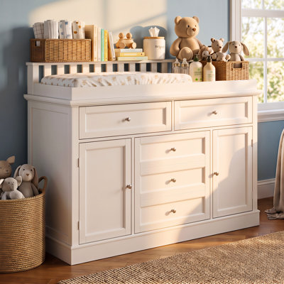 Commode à langer moderne avec rangement solide