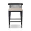 Tullio Upholstered Stool with Solid Wood Frame