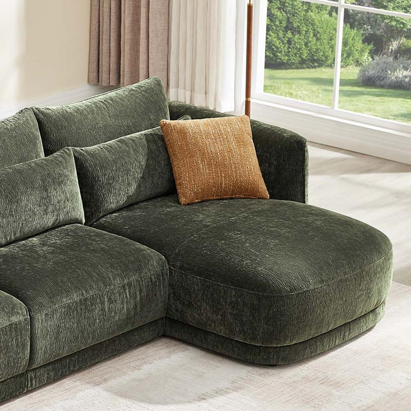 Chaise avec accoudoir à droite, Vert forêt