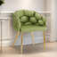 Ensemble de 2 fauteuils d'appoint en velours de luxe avec pieds en métal-326388816